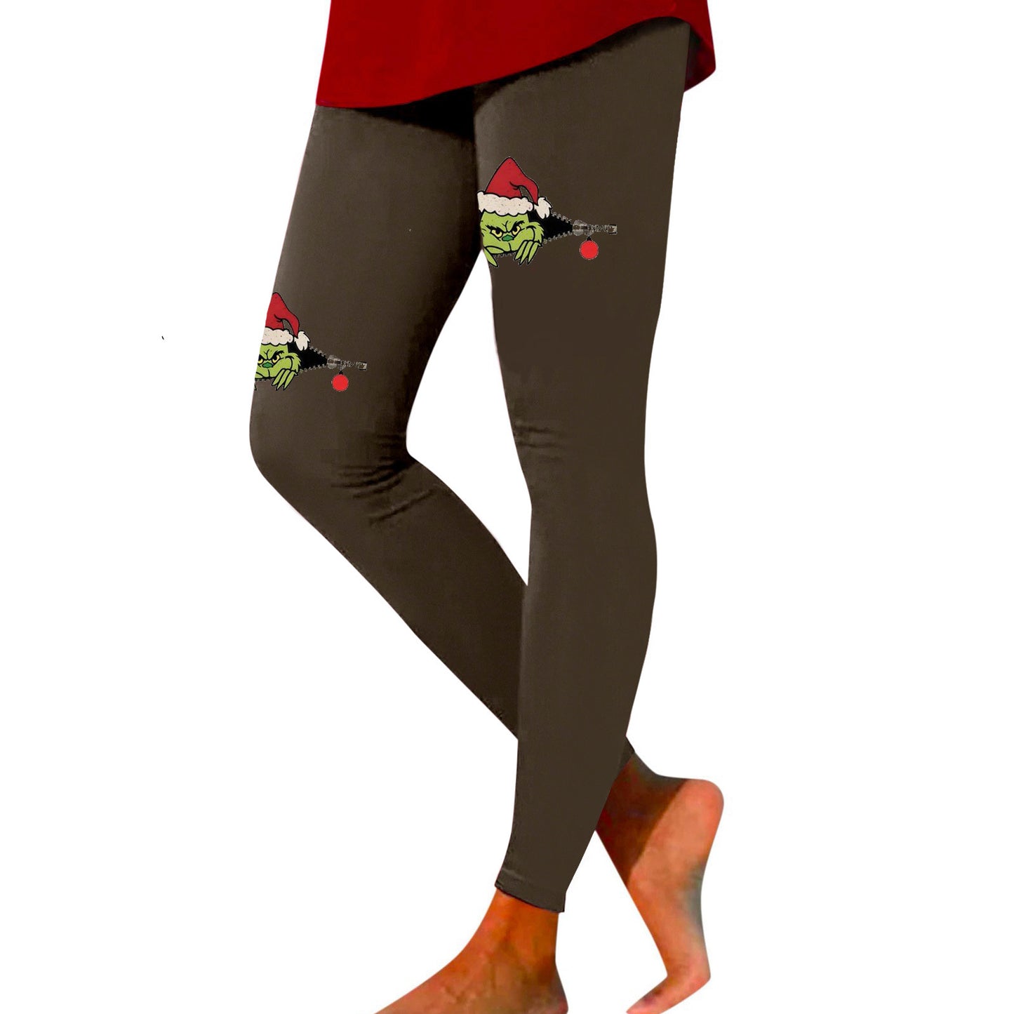 Grinch Print Leggings