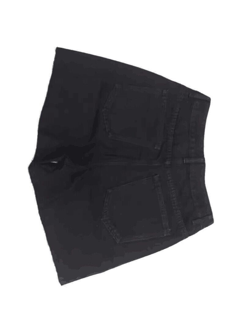 Denim Shorts With Raw Hem