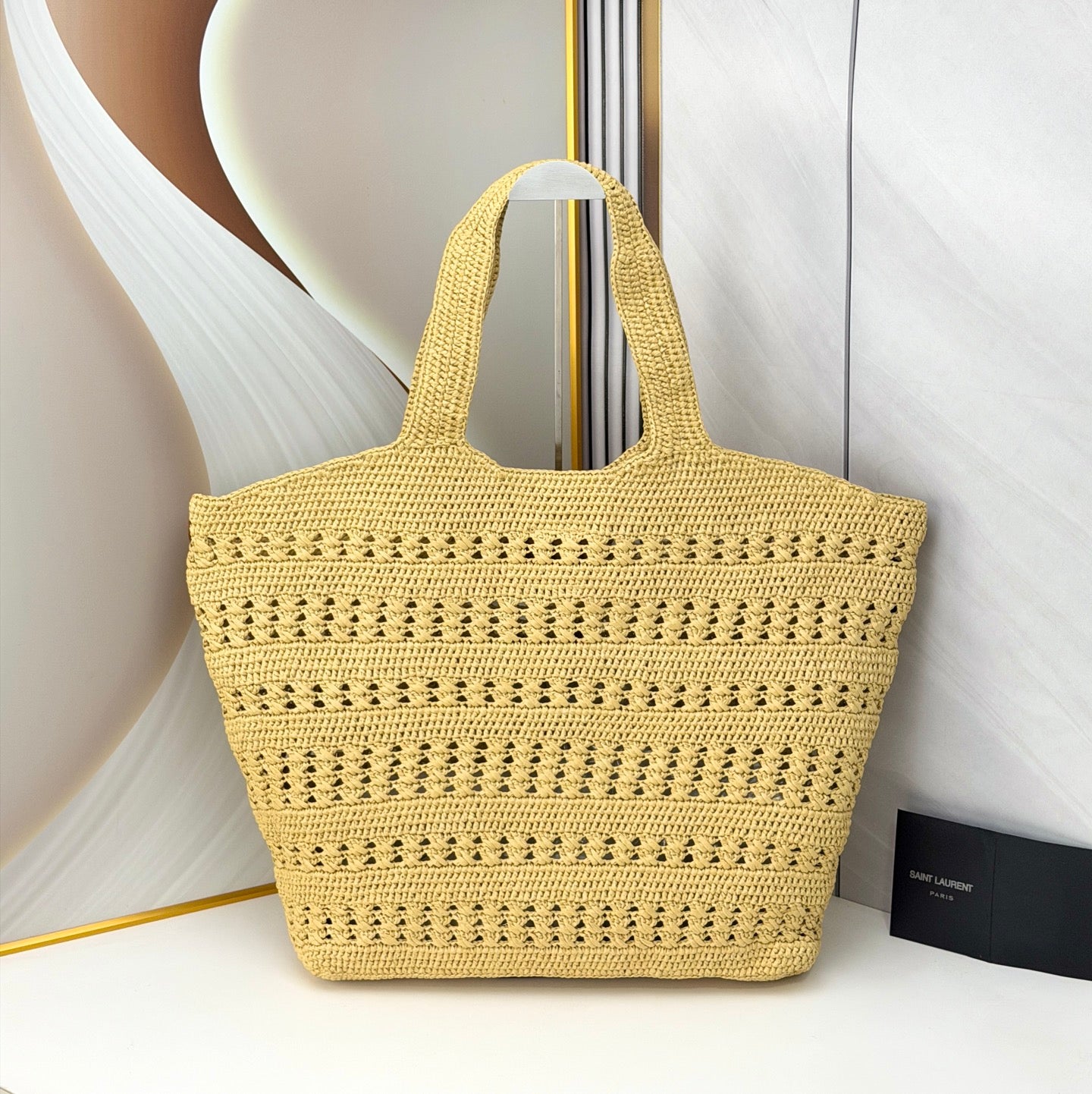 YSL Woven Tote Bag
