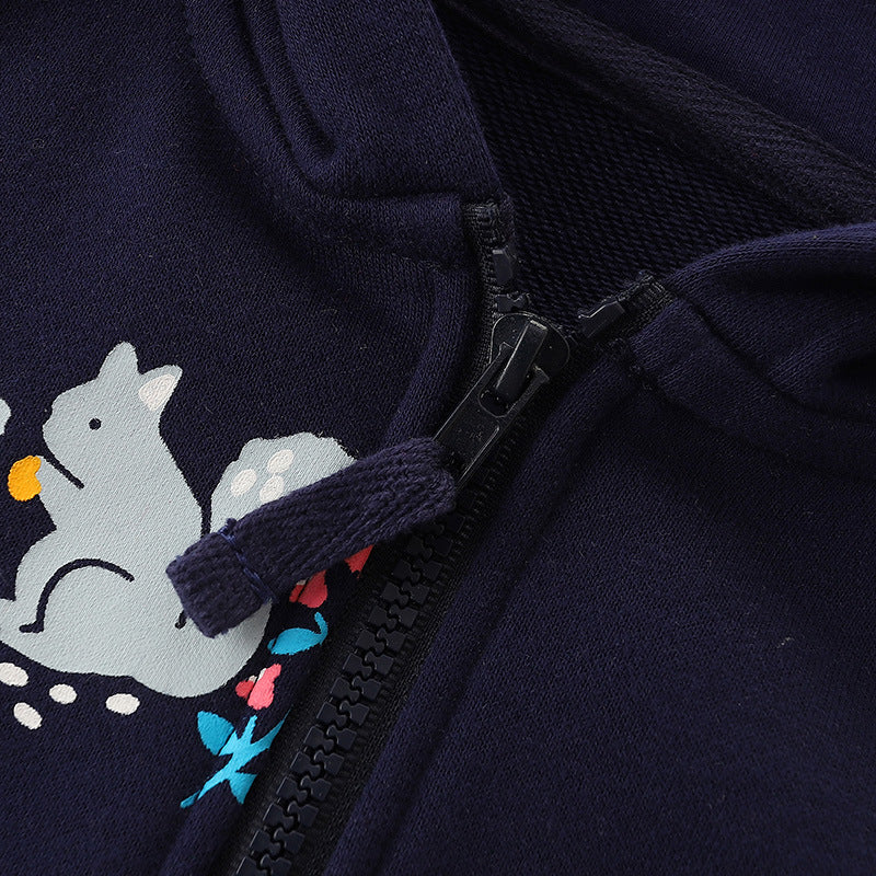 Squirrel Printed Hoodie