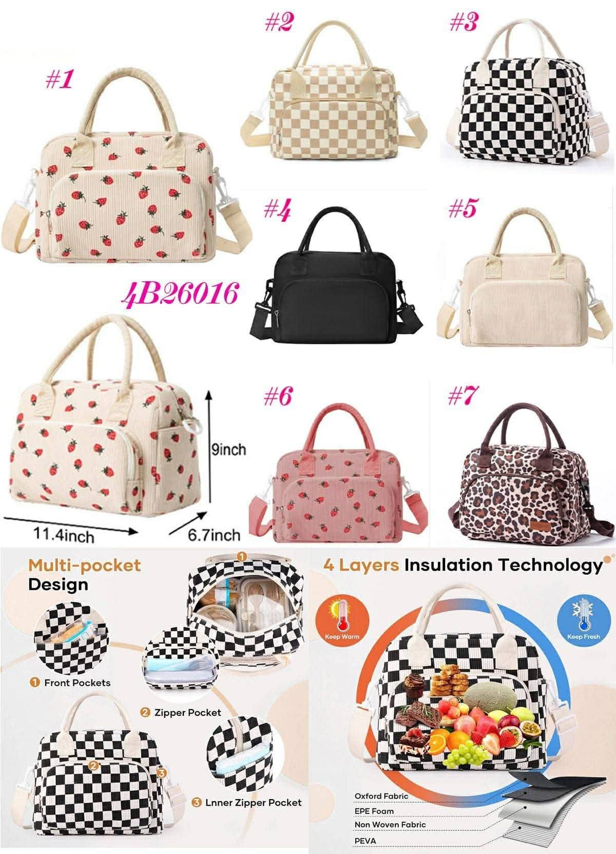 Portable Insulated Cute Lunch Bag