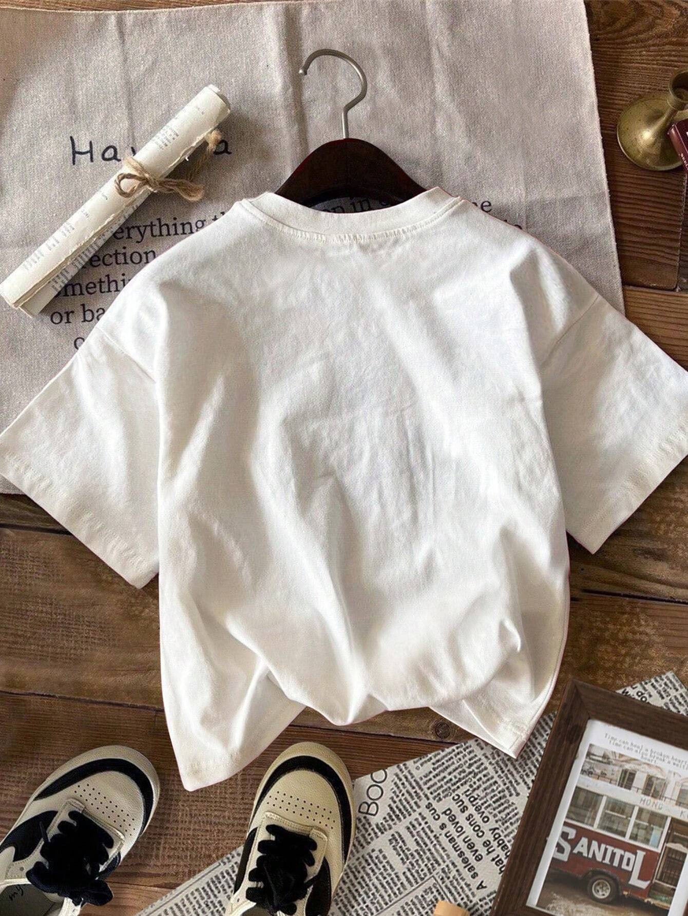 Loose Fit Strawberry Print Tee
