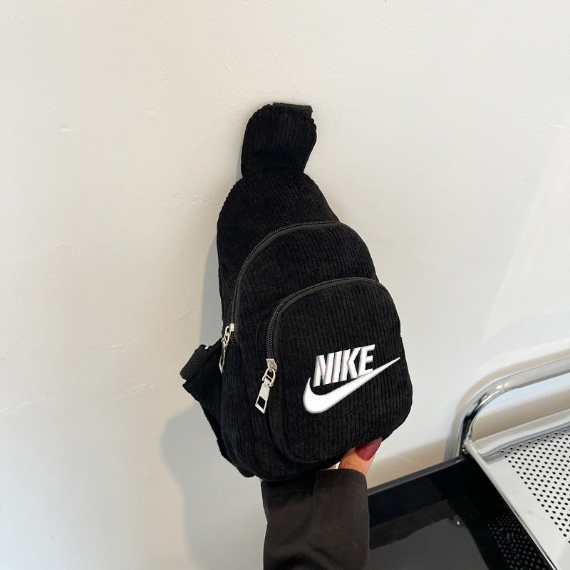 Nike Embroidered Corduroy Sling Bag