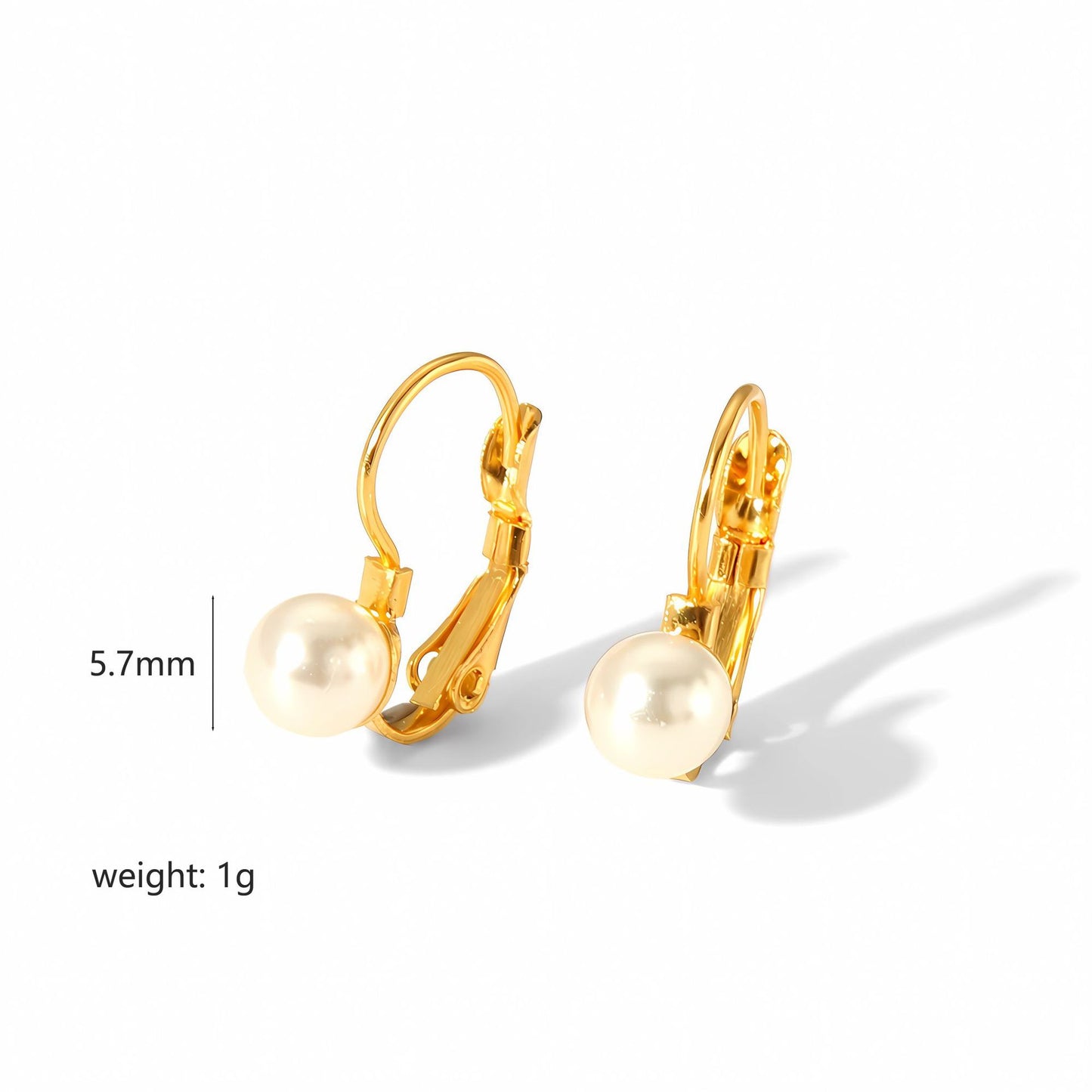 Faux Pearl Vintage Clip-on Earrings
