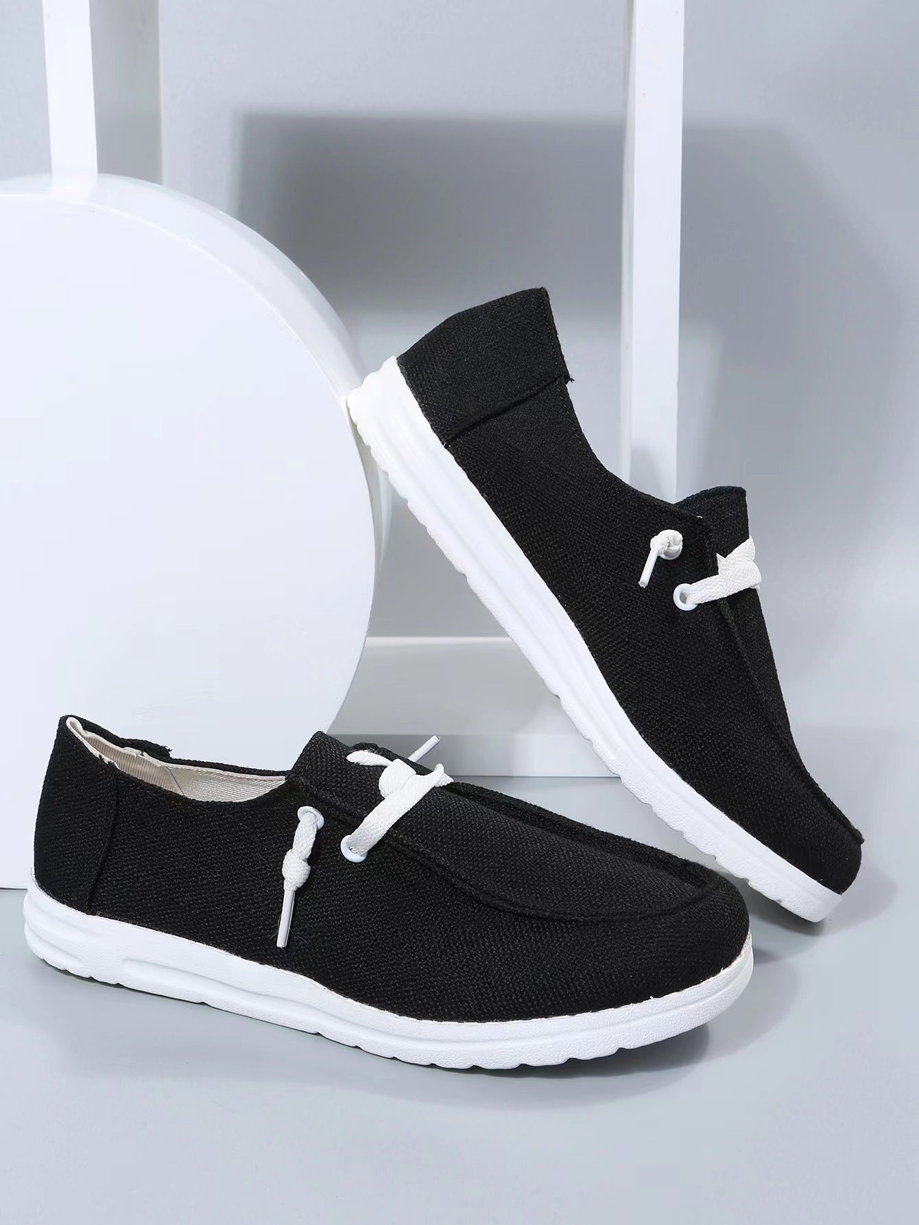 Lace-up Front Canvas Shoes