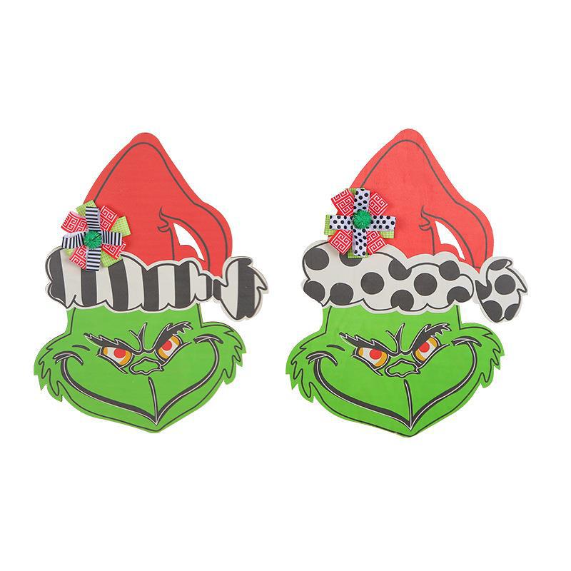 Grinch Christmas Door Hanger