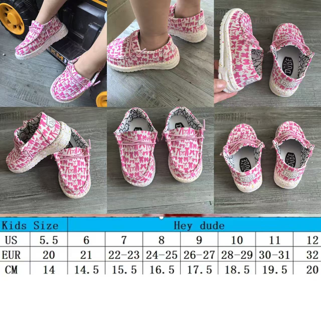 Kids Camo checkered cute dude shoes