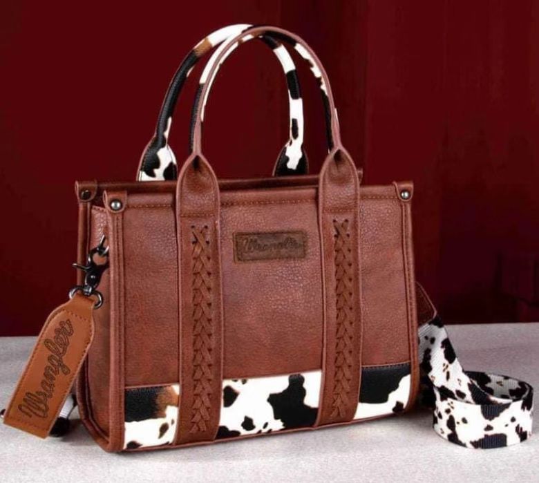 Cow Print Western Crossbody Bag