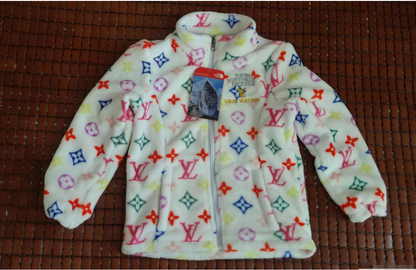 Kids Mink Faux Fur Peacoat