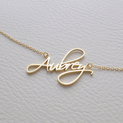 Women DIY customized name stainless nacklace