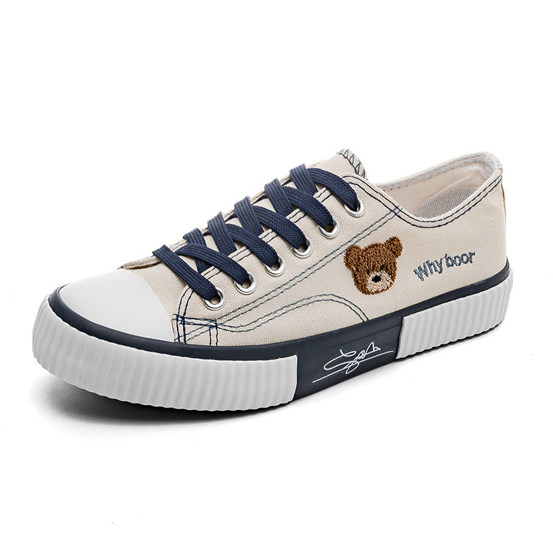 CUTE BEAR CANVAS SHOES