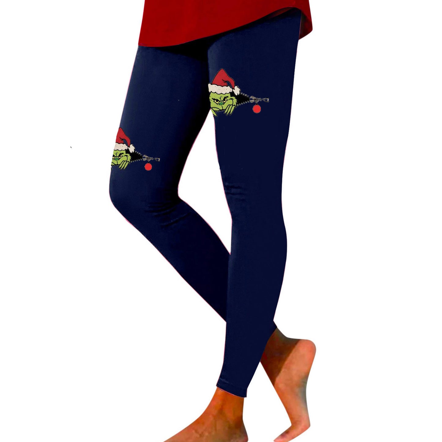 Grinch Print Leggings