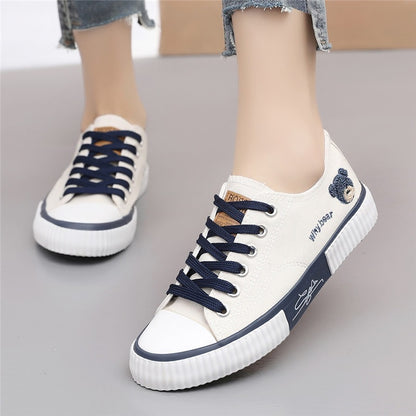 CUTE BEAR CANVAS SHOES