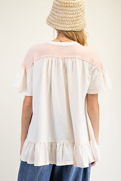Little Star Ruffel Tee