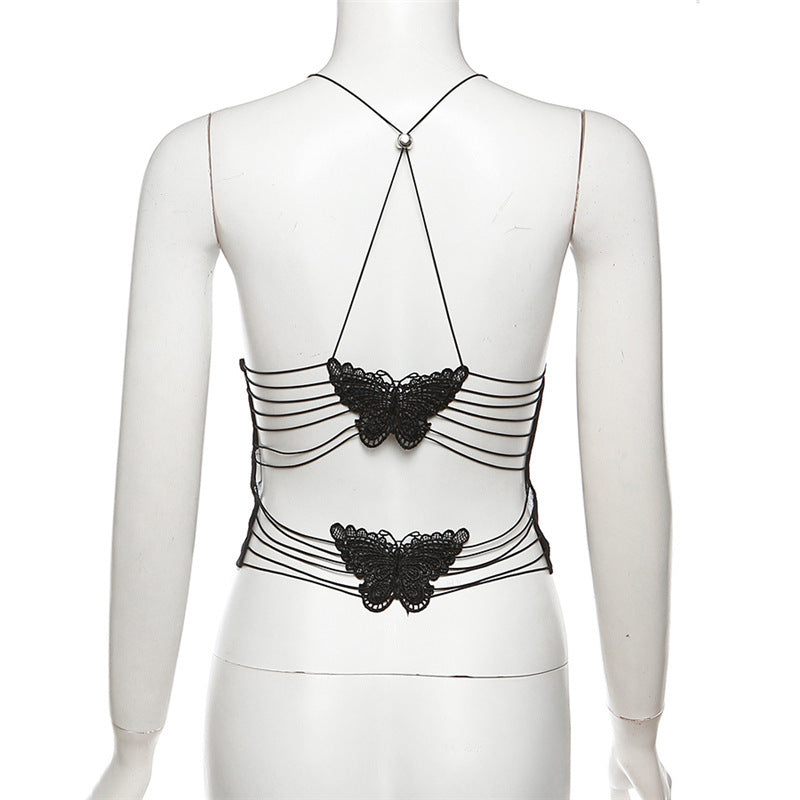 Butterfly Backless Camisole Top