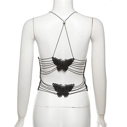 Butterfly Backless Camisole Top