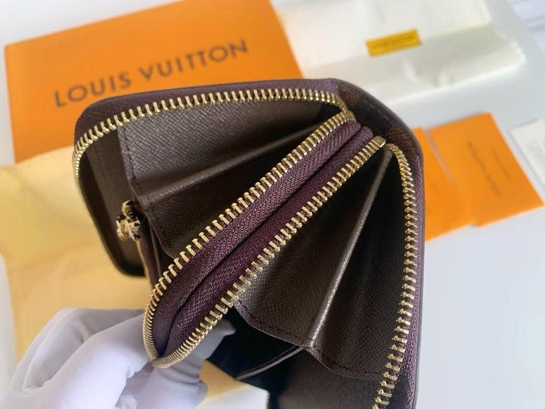 High Quality Double Zipper Wallet with Box-Free Shipping