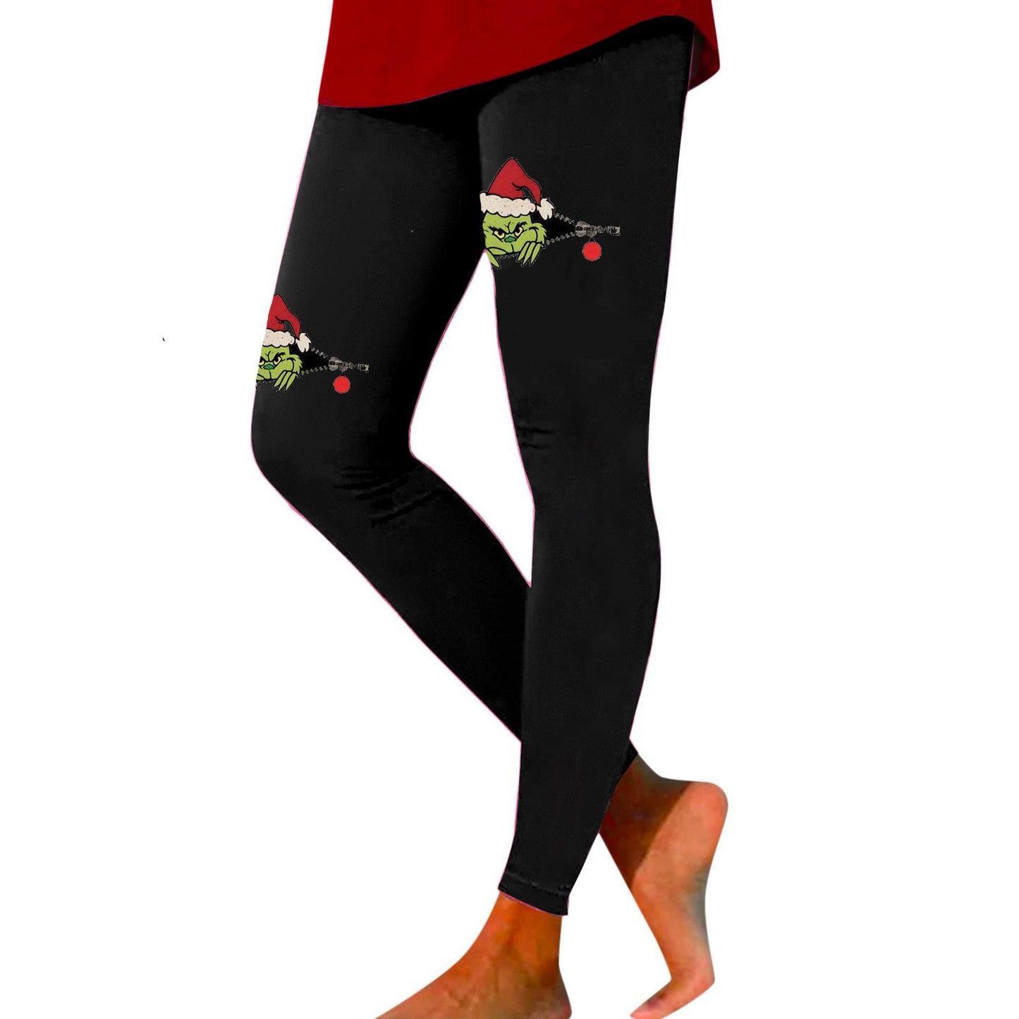 Grinch Print Leggings