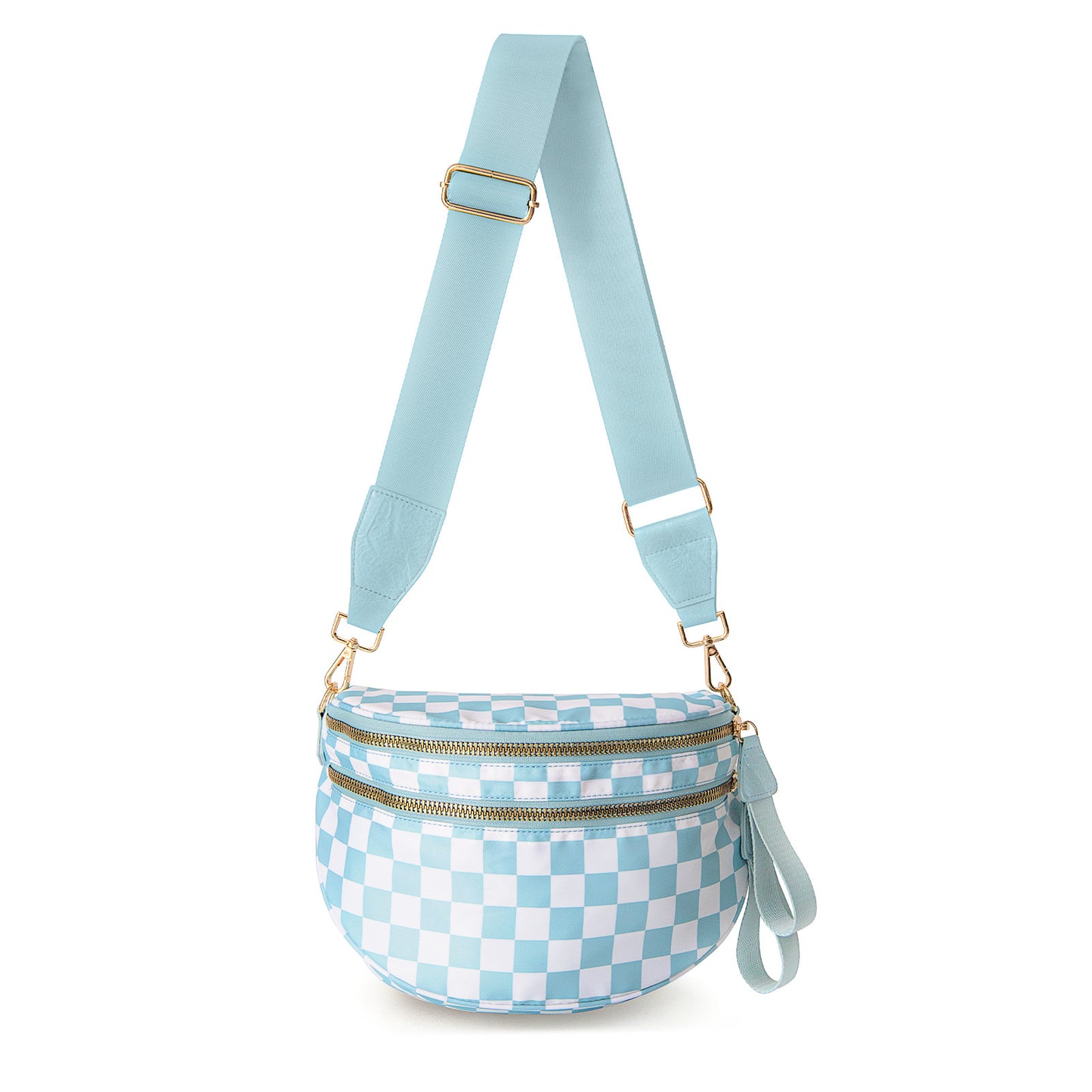 Checkered Nylon Bum Bag