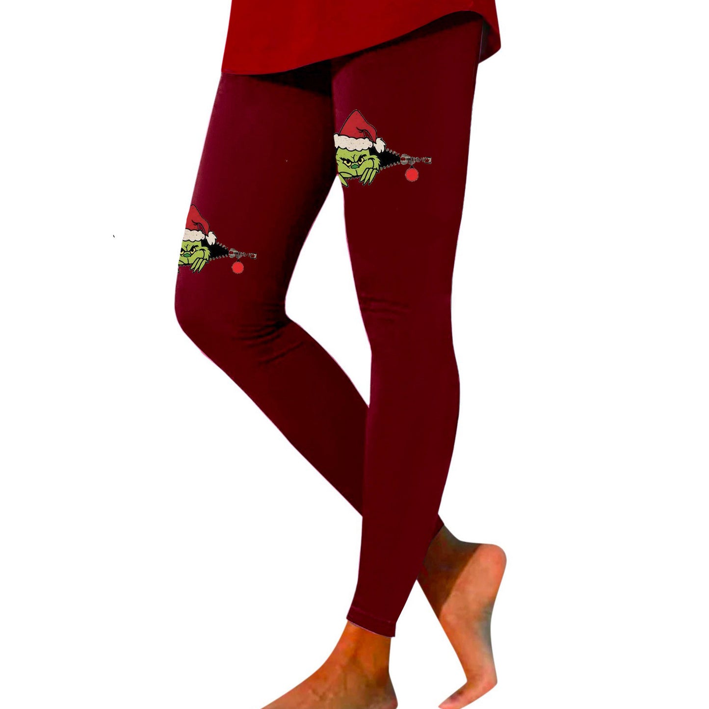 Grinch Print Leggings