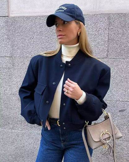 Pilot-Style Jacket featuring Large Pockets
