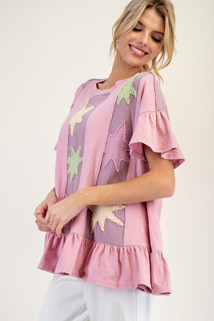 Little Star Ruffel Tee