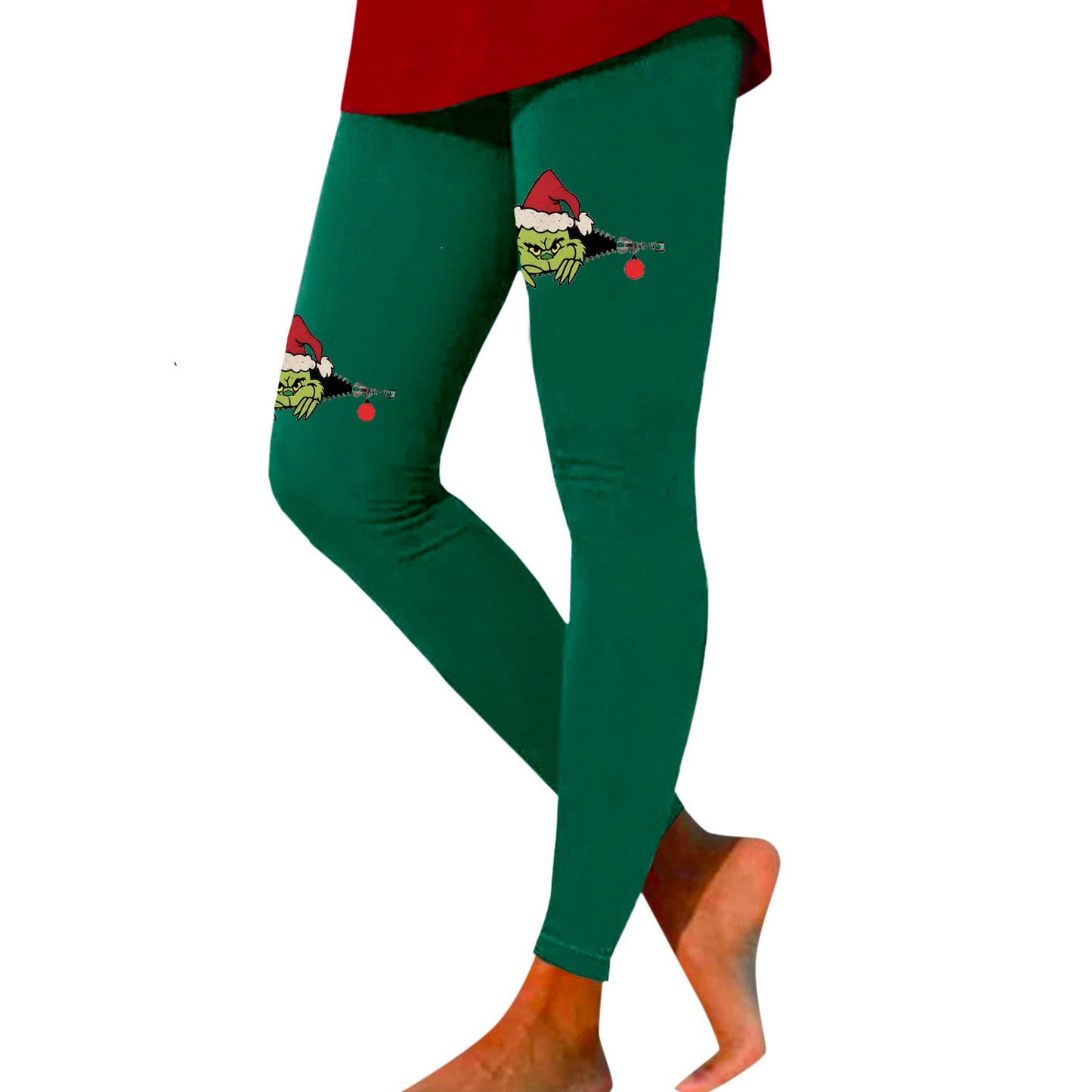 Grinch Print Leggings