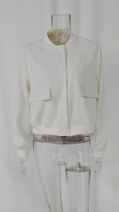 Pilot-Style Jacket featuring Large Pockets