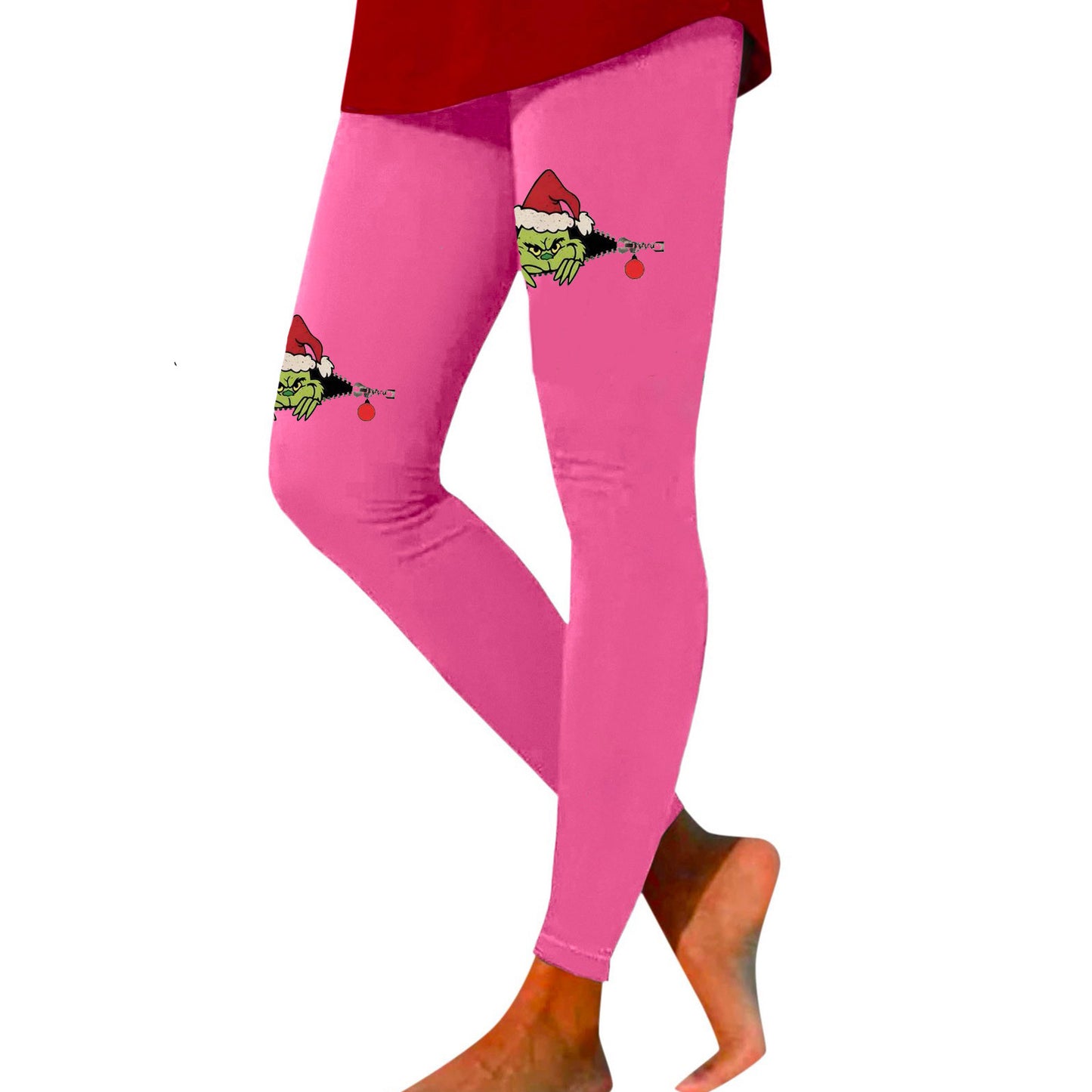 Grinch Print Leggings