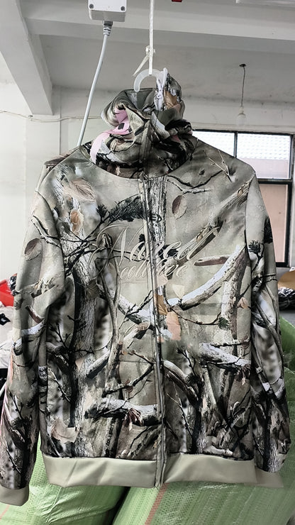 Y2K Ribbon Bow Camouflage Sweatshirt