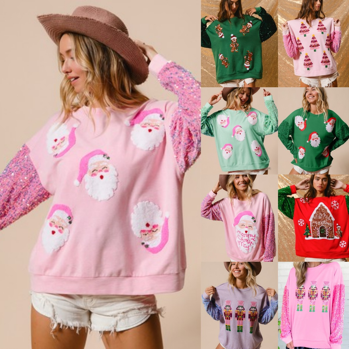 Women Christmas Santa shirt
