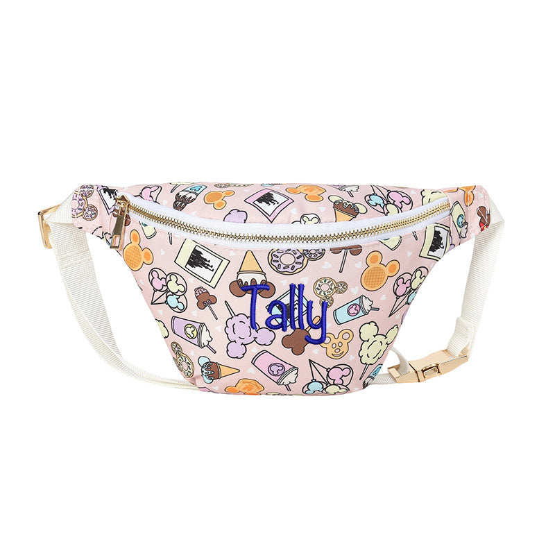 Kids Custom Name Embroidered Bag