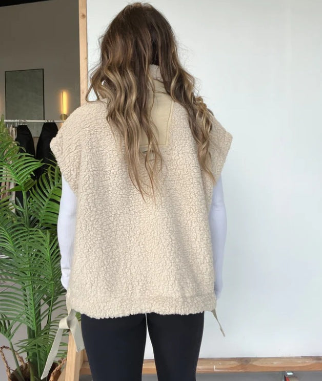 Teddy Utility Vest Jacket