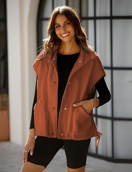 Teddy Utility Vest Jacket