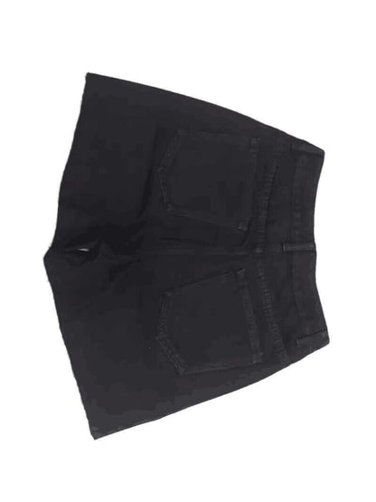 Denim Shorts With Raw Hem