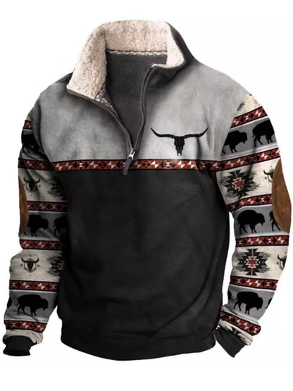 Men's Western Fleece Sweatshirts