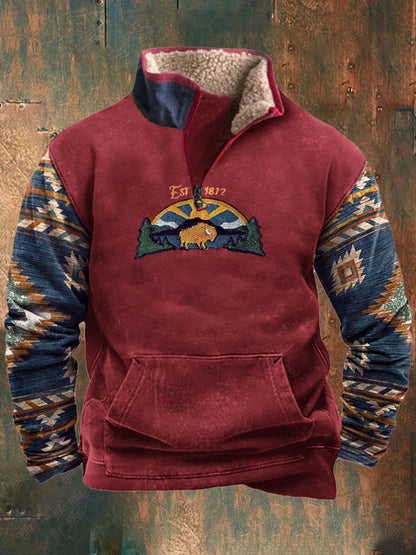 Men's Western Fleece Sweatshirts