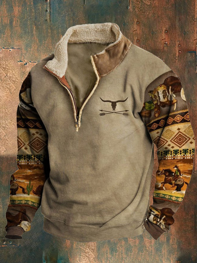 Men's Western Fleece Sweatshirts