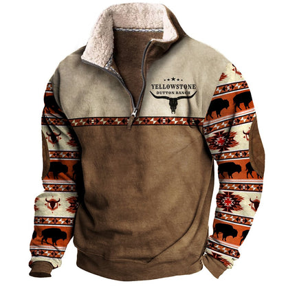 Men's Western Fleece Sweatshirts