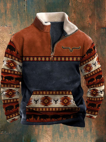 Men's Western Fleece Sweatshirts