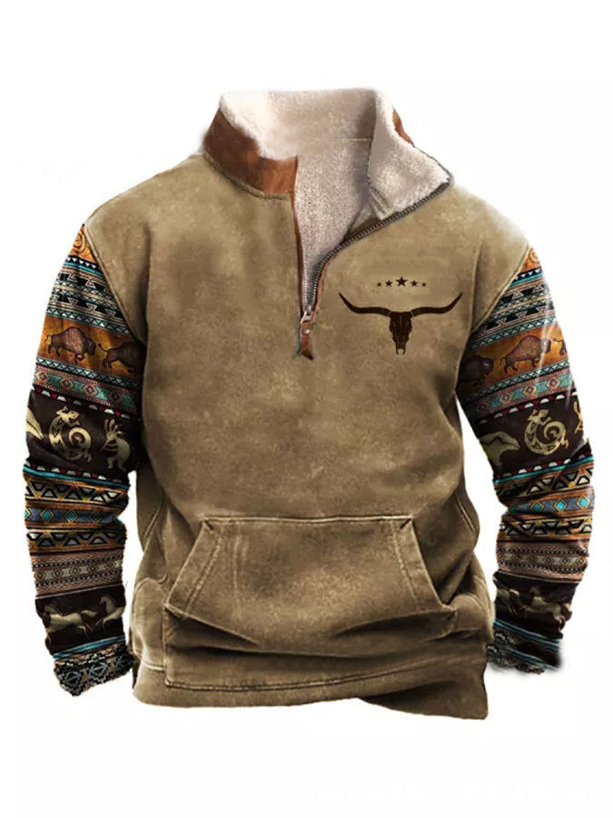 Men's Western Fleece Sweatshirts