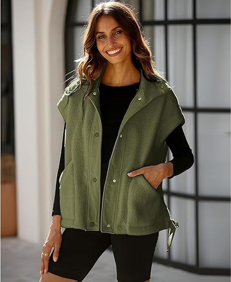 Teddy Utility Vest Jacket