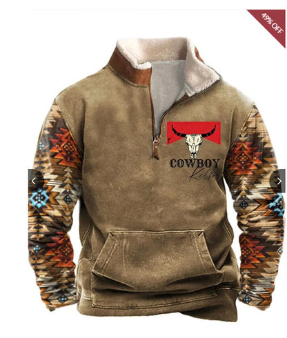 Men's Western Fleece Sweatshirts