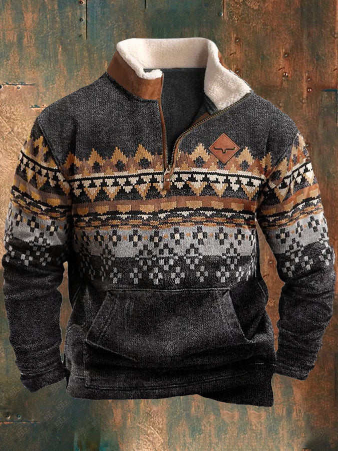 Men's Western Fleece Sweatshirts