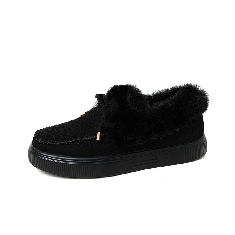 Faux Fur Moccasin Slippers