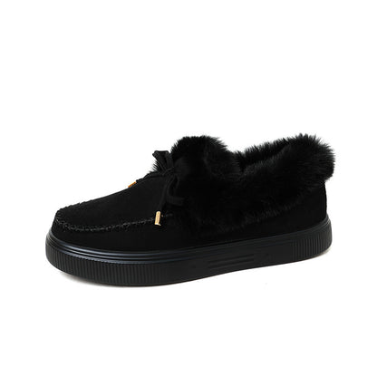 Faux Fur Moccasin Slippers