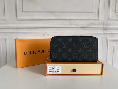 High Quality Double Zipper Wallet with Box-Free Shipping