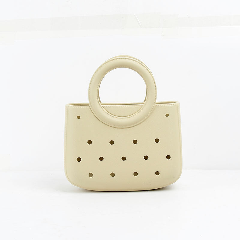 Round Handle Waterproof Mini Tote