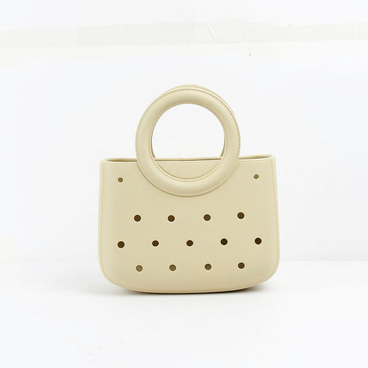 Round Handle Waterproof Mini Tote