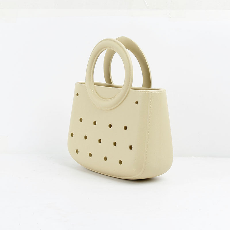 Round Handle Waterproof Mini Tote